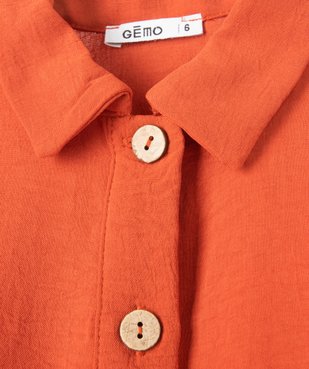 Chemise fille sans manches effet blouse vue2 - GEMO (ENFANT) - GEMO