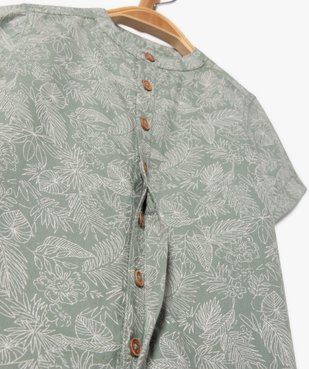 Chemise à manches courtes à col rond bébé garçon vue3 - GEMO(BEBE DEBT) - GEMO