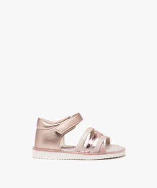 Sandales bébé file à brides fantaisie et talon fermé  vue1 - GEMO(BEBE DEBT) - GEMO