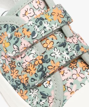 Baskets basses en toile fleurie à scratch fille vue7 - LOVELY WINGS GEMO FOR GOOD - GEMO