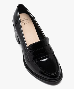 Mocassins vernis à talon femme vue6 - FOLLOW ME - GEMO