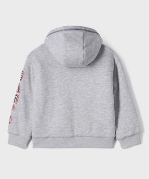 Sweat zippé à capuche avec doublure sherpa garçon - Camps United vue4 - CAMPS - GEMO