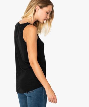 Débardeur femme en maille fluide à motifs et dos rallongé vue3 - GEMO(FEMME PAP) - GEMO