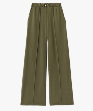 Pantalon en maille extensible avec bijou à la ceinture femme vue4 - GEMO(FEMME PAP) - GEMO