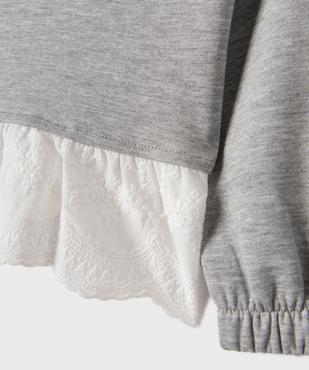 Sweat à capuche dentelle fille vue2 - GEMO (ENFANT) - GEMO