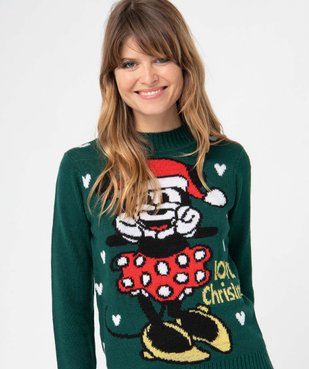 Pull de Noël femme à motif XXL Minnie - Disney vue2 - DISNEY - GEMO