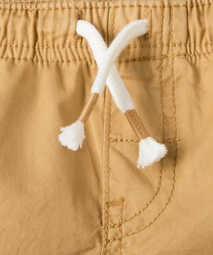 Bermuda en toile à taille élastiquée bébé garçon vue2 - GEMO 4G BEBE - GEMO