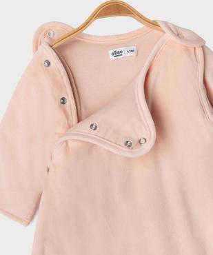 Gigoteuse en velours à manches amovibles TOG 2,5 bébé vue3 - GEMO 4G BEBE - GEMO