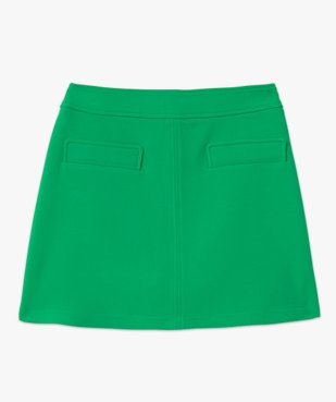 Jupe femme courte avec fausses poches sur l’avant vue4 - GEMO(FEMME PAP) - GEMO