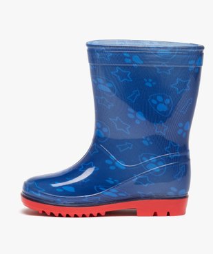 Bottes de pluie garçon imprimées à semelle crantée – Pat’ Patrouille vue3 - PAT PATROUILLE - GEMO