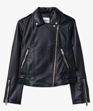 Blouson femme esprit biker avec zips et boucles en métal vue4 - GEMO(FEMME PAP) - GEMO