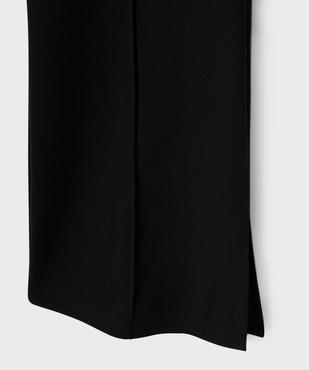 Pantalon flare extensible fendu et à taille élastique fille vue2 - GEMO (JUNIOR) - GEMO