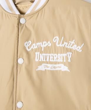 Blouson bomber bicolore fille - Camps United vue3 - CAMPS GEMO FOR GOOD - GEMO