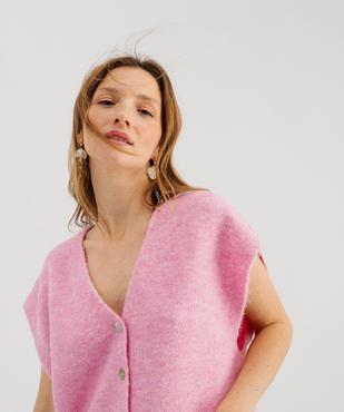 Gilet sans manches coupe oversize femme vue2 - GEMO(FEMME PAP) - GEMO