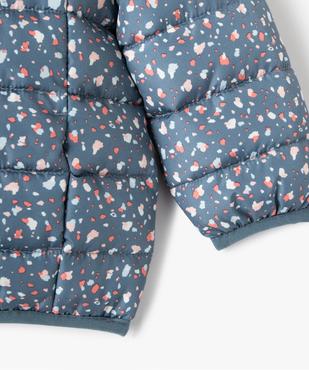 Doudoune bébé fille matelassage fin avec capuche vue3 - GEMO 4G BEBE - GEMO