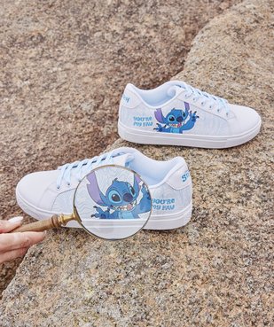 Baskets femme imprimées Stitch et fermeture à lacets - Disney vue1 - LILO & STITCH - GEMO