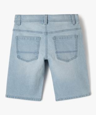 Bermuda en denim coupe slim garçon vue3 - GEMO (JUNIOR) - GEMO