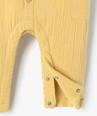 Combinaison bébé en double gaze vue2 - GEMO(BB COUCHE) - GEMO