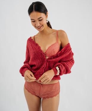 Soutien-gorge corbeille en dentelle à armatures vue3 - GEMO(HOMWR FEM) - GEMO