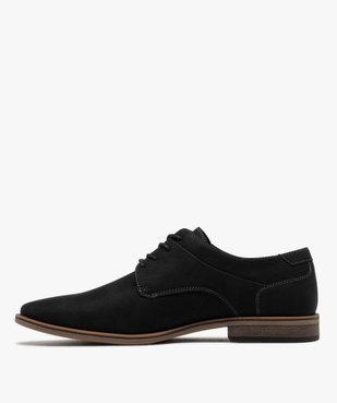 Derbies unis à lacets ronds et jeu de surpiqûres homme vue4 - MARIO BALDANO - GEMO