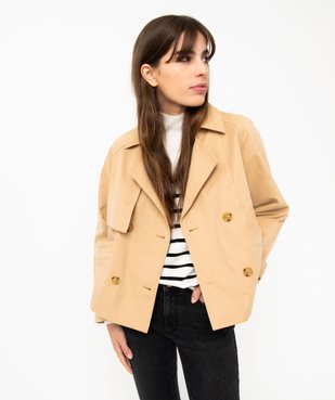 Veste imperméable courte coupe large femme vue1 - GEMO(FEMME PAP) - GEMO