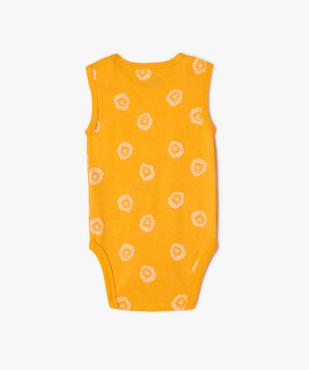 Body sans manches encolure américaine bébé garçon (lot de 3) vue4 - GEMO 4G BEBE - GEMO