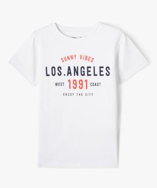 Tee-shirt à manches courtes avec motif streetwear garçon  vue1 - GEMO 4G GARCON - GEMO
