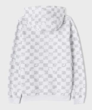 Sweat à capuche à motifs damier garçon vue5 - GEMO 4G GARCON - GEMO