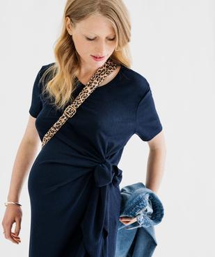 Robe de grossesse avec effet drapé sur l’avant vue6 - GEMO 4G MATERN - GEMO