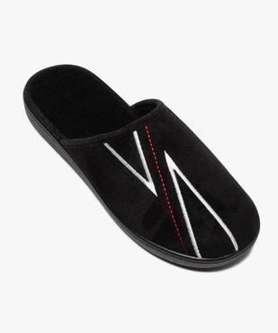 Chaussons homme mules à surpiqûres contrastantes vue5 - GEMO(HOMWR HOM) - GEMO