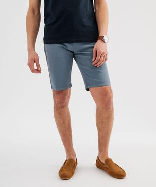 Bermuda 5 poches en coton stretch coloris unique homme vue1 - GEMO (HOMME) - GEMO