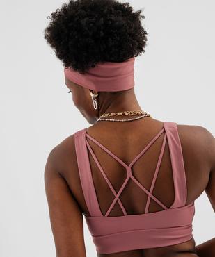 Brassière à larges bretelles avec dos travaillé vue2 - GEMO(HOMWR FEM) - GEMO