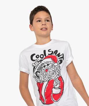 Tee-shirt garçon à manches courtes avec motif de Noël vue1 - GEMO (JUNIOR) - GEMO