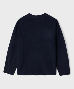 Pull oversize avec motif sur le buste fille vue4 - GEMO (JUNIOR) - GEMO