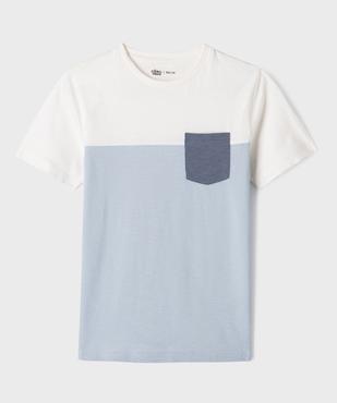 Tee-shirt manches courtes en jersey de coton flammé garçon vue1 - GEMO 4G GARCON - GEMO