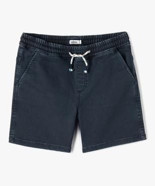 Short garçon en toile denim extensible vue1 - GEMO (JUNIOR) - GEMO