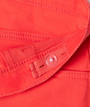 Short en coton stretch avec revers fille vue2 - GEMO (JUNIOR) - GEMO