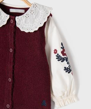 Gilet boutonné bébé fille - LuluCastagnette vue2 - LULU CASTAGNETTE G4G D - GEMO