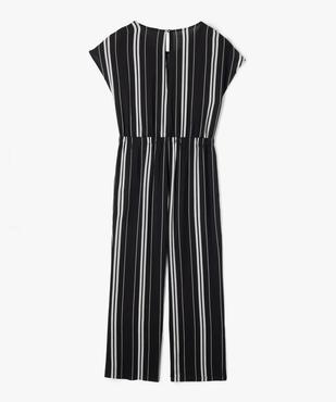 Combinaison pantalon à manches courtes fluide fille vue5 - GEMO 4G FILLE - GEMO