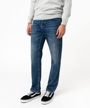 Jean wide leg en denim délavé homme vue1 - GEMO (HOMME) - GEMO