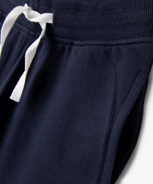 Bermuda garçon en maille avec ceinture en bord-côte vue2 - GEMO (ENFANT) - GEMO