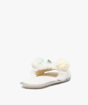 Chaussons femme mules ouvertes en forme de licorne vue4 - GEMO(HOMWR FEM) - GEMO
