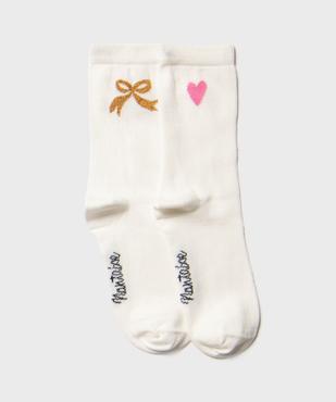 Chaussettes tige haute imprimée fille - Gémo x Lulu La Nantaise vue1 - GEMO 4G FILLE - GEMO