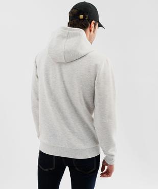 Sweat à capuche en maille texturée homme vue3 - GEMO (HOMME) - GEMO