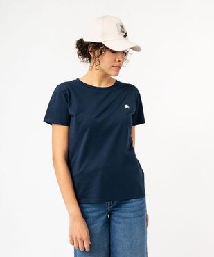 Tee-shirt à manches courtes avec logo brodé femme - LuluCastagnette vue2 - LULUCASTAGNETTE - GEMO