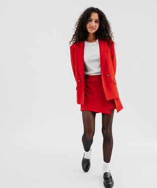 Jupe short fendue sur l’avant femme vue4 - GEMO(FEMME PAP) - GEMO