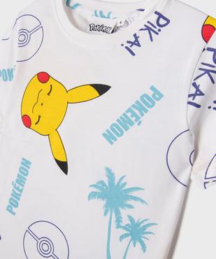 Pyjashort en coton à motifs Pikachu garçon - Pokemon vue2 - POKEMON - GEMO