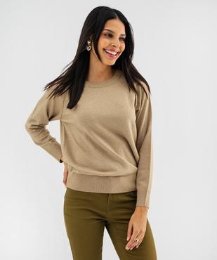 Pull en maille fine pailletée à col rond femme vue1 - GEMO(FEMME PAP) - GEMO