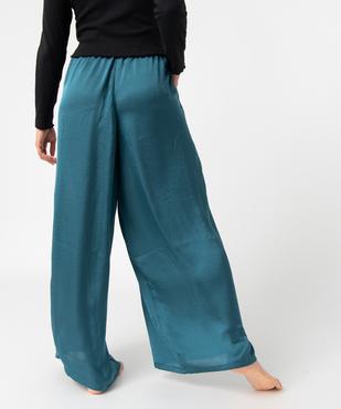 Bas de pyjama femme large et satiné vue3 - GEMO(HOMWR FEM) - GEMO