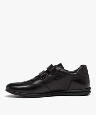 Derbies homme dessus en cuir uni à double scratch vue4 - GEMO (CONFORT) - GEMO